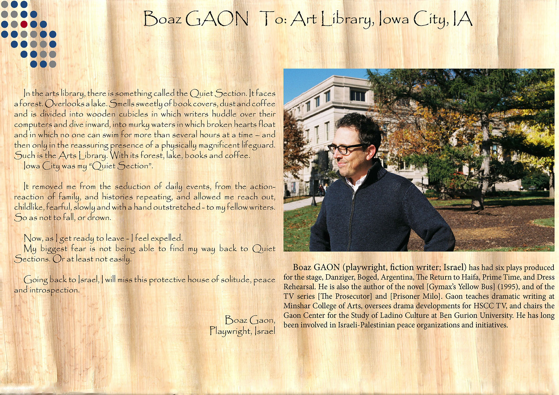 Photo-letter pairing, IWP, 2014 - Page 2014